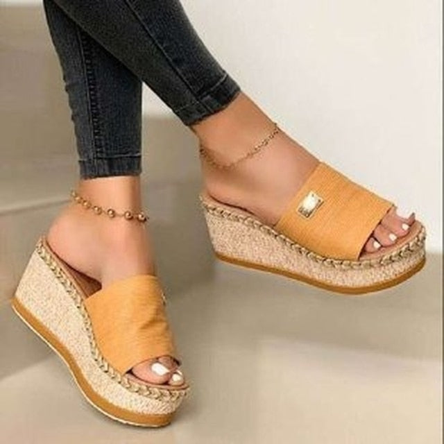 Casual Wedge Sandals Thick Bottom