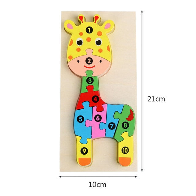 Dinosaur Wooden Puzzles for Children Educational Toys